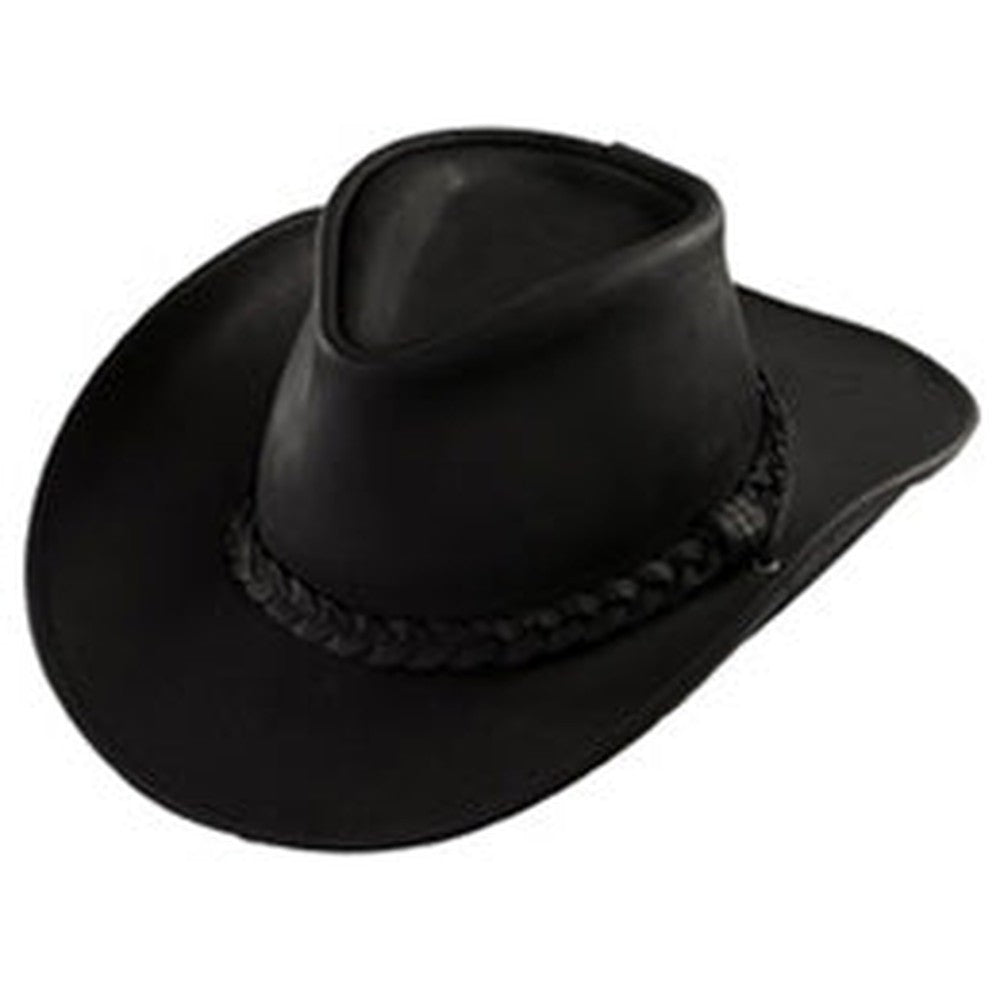 Authentic Black Leather Size 8 Cowboy Hats | Big Hat Store 2XL
