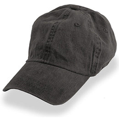 Black Weathered Baseball Hats for Big Heads fits Sizes 3XL and 4XL