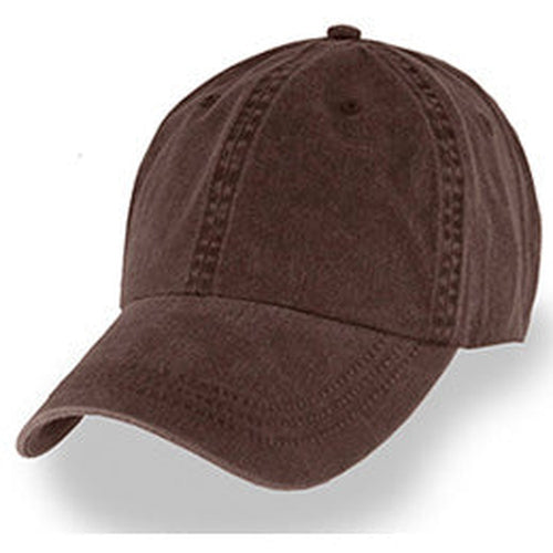 Brown Weathered Baseball Caps in Hat Sizes Large enough to fit 3XL and 4XL caps