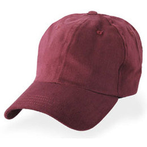 Burgundy Unstructured Baseball Hats for Large Heads fits Size 3XL caps