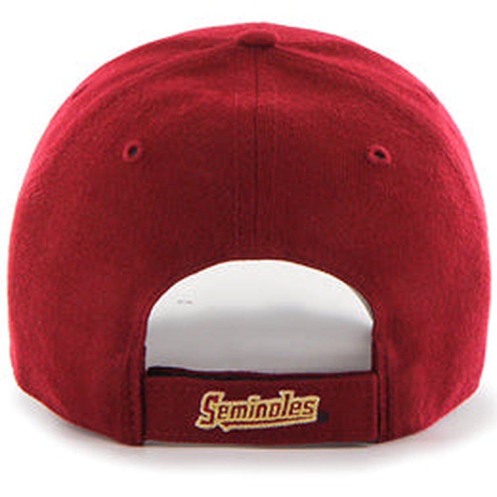 Florida State (FSU Seminoles) NCAA Structured Baseball Big Caps, fits Size 3XL, back-view