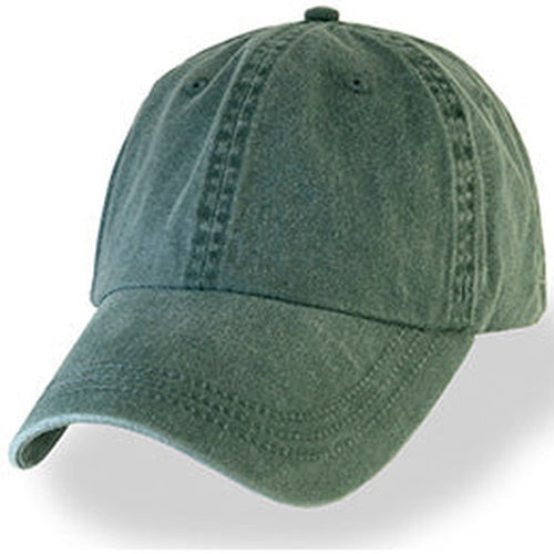 Green Weathered Unstructured Baseball Caps in Big Size Hats for Sizes 3XL and 4XL