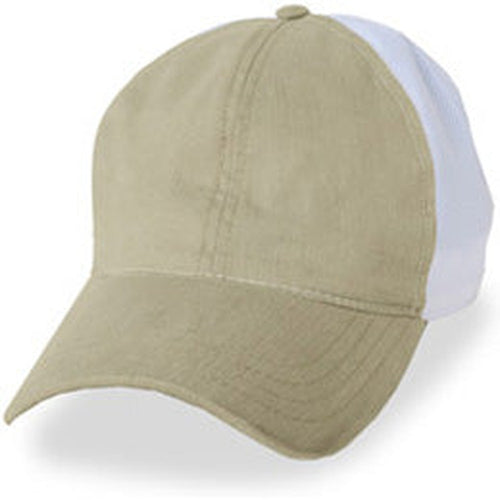 Hats for Large Heads in Cream with White partial coolnit for size 3XL