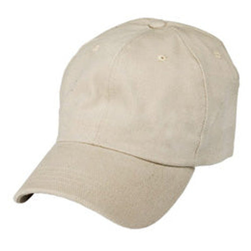 Ivory Unstructured Baseball Cap in Big Hats for Big Heads for Sizes 3XL and 4XL
