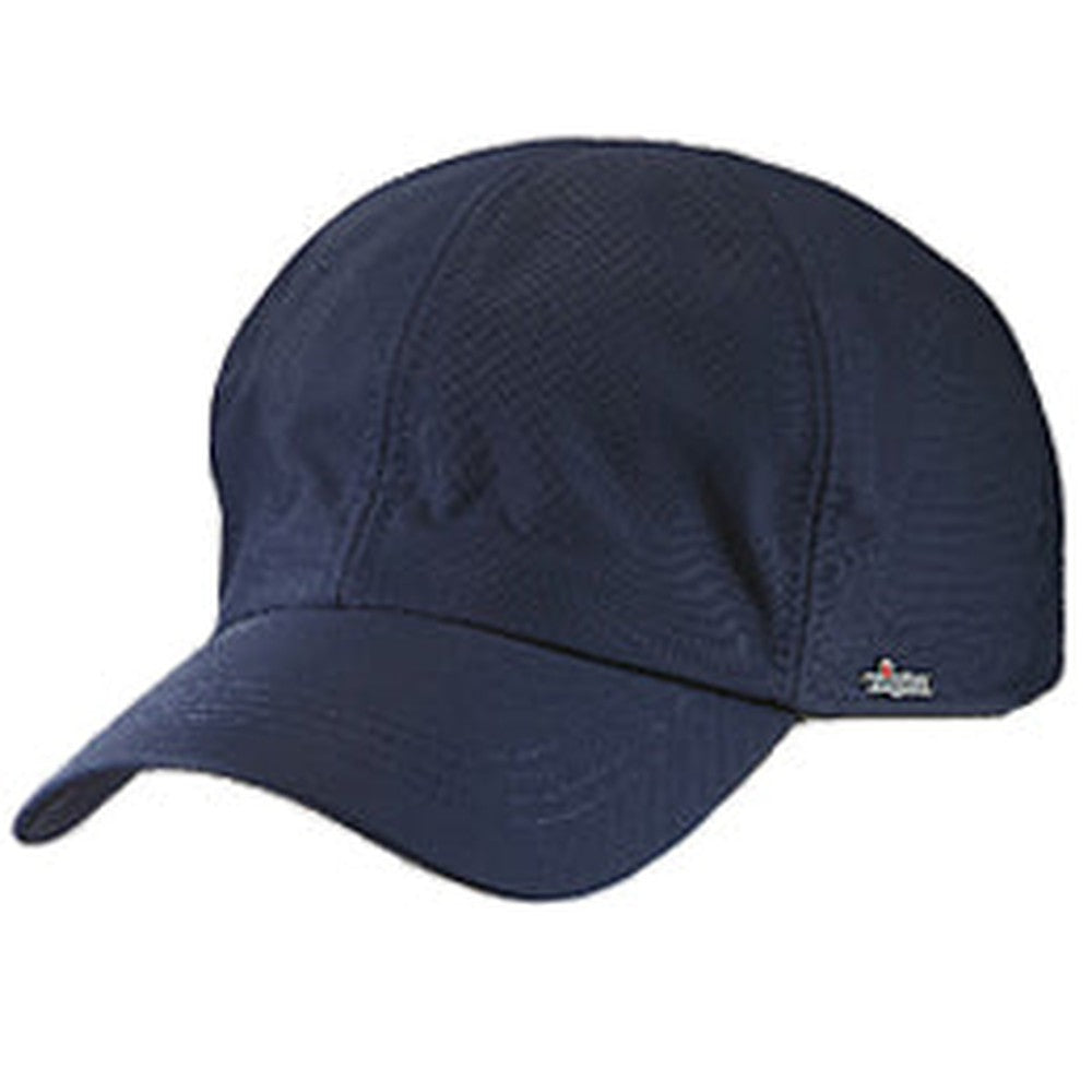 Navy Blue Premium Ultra Weather winter hats for big heads fits cap Sizes 3XL, earflaps tucked in view