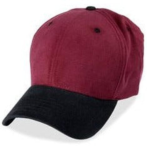 Structured Burgundy Baseball Large Hats with Black Visor fits Size 3XL