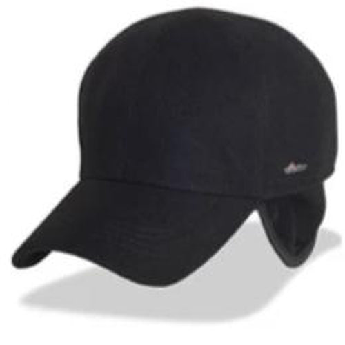 Black Ultra Fleece Wigens winter hats for big heads in cap Sizes 3XL and 4XL