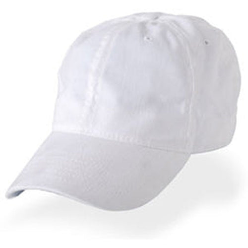 White Unstructured Baseball Caps in Dad's Hats for Big Heads fits Size 3XL