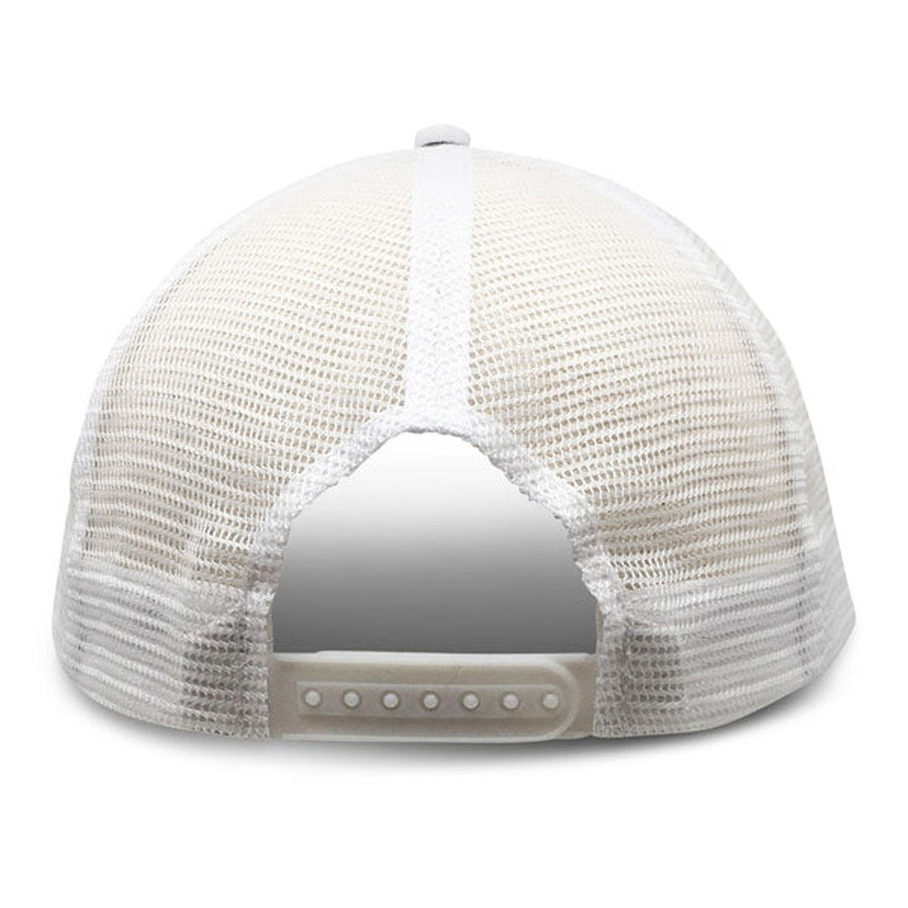 White Trucker Hats for Big Heads - Back View