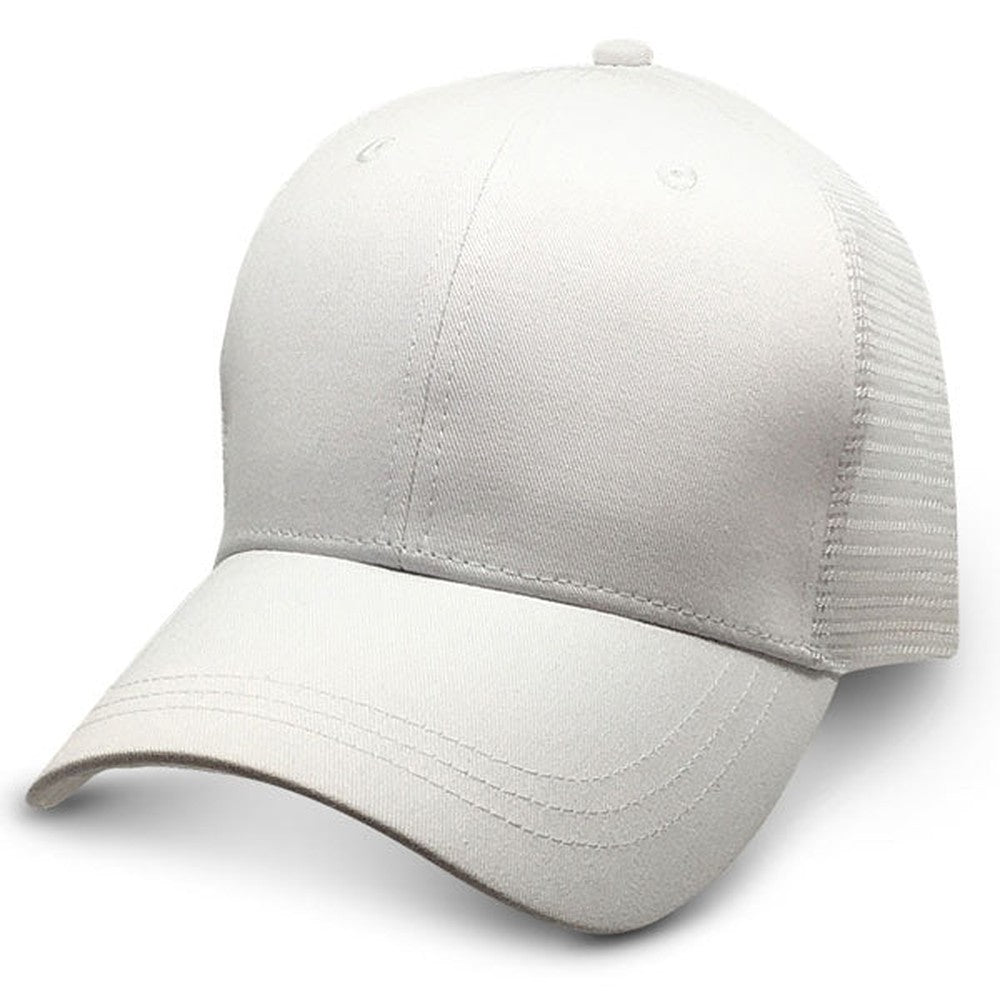 White Trucker Hat for Big Heads