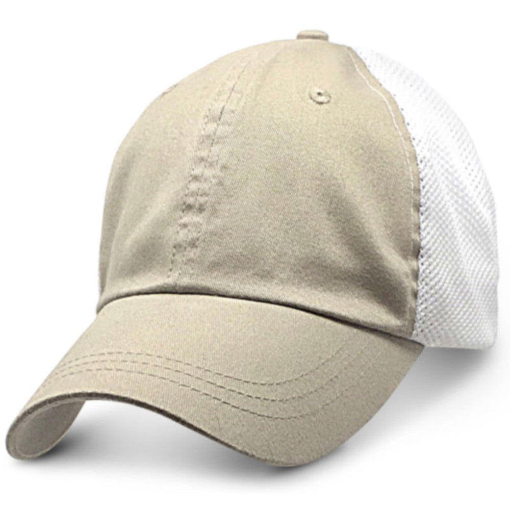 cream mesh hat for big heads