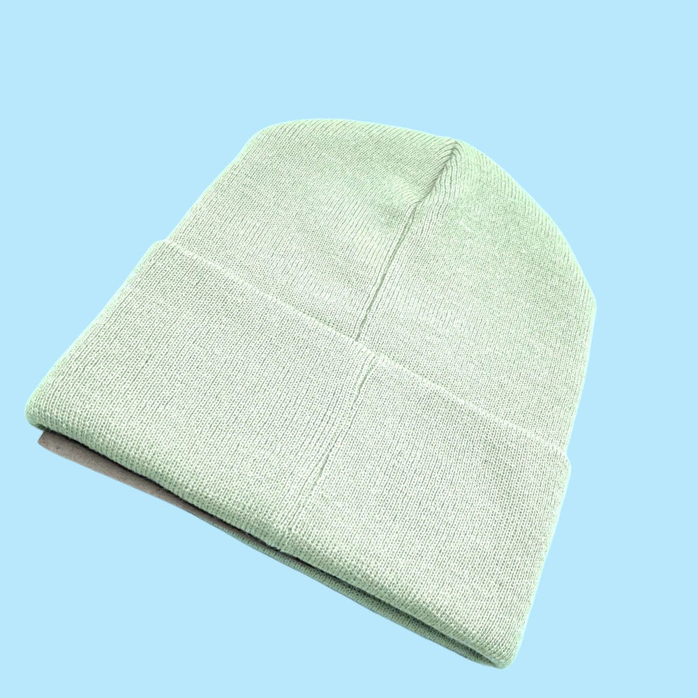 Bone Knit Hat front view