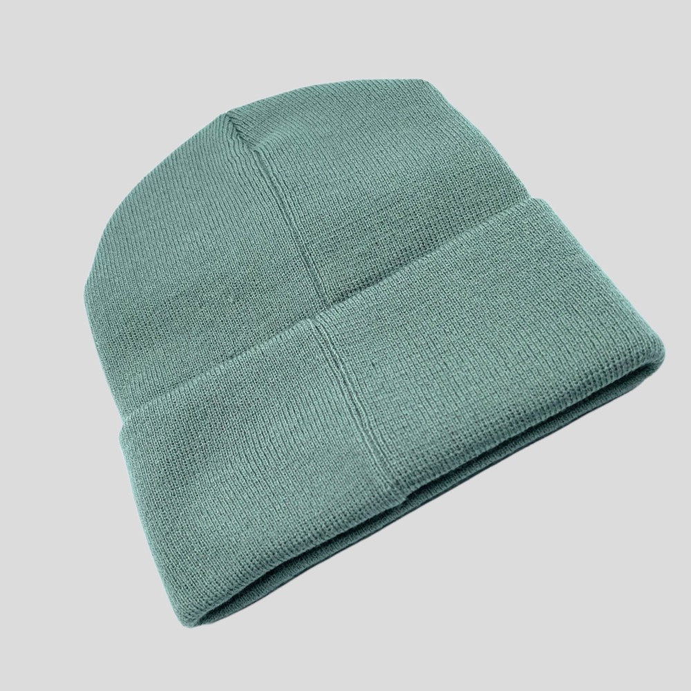 Sage Green Knit Hat front view