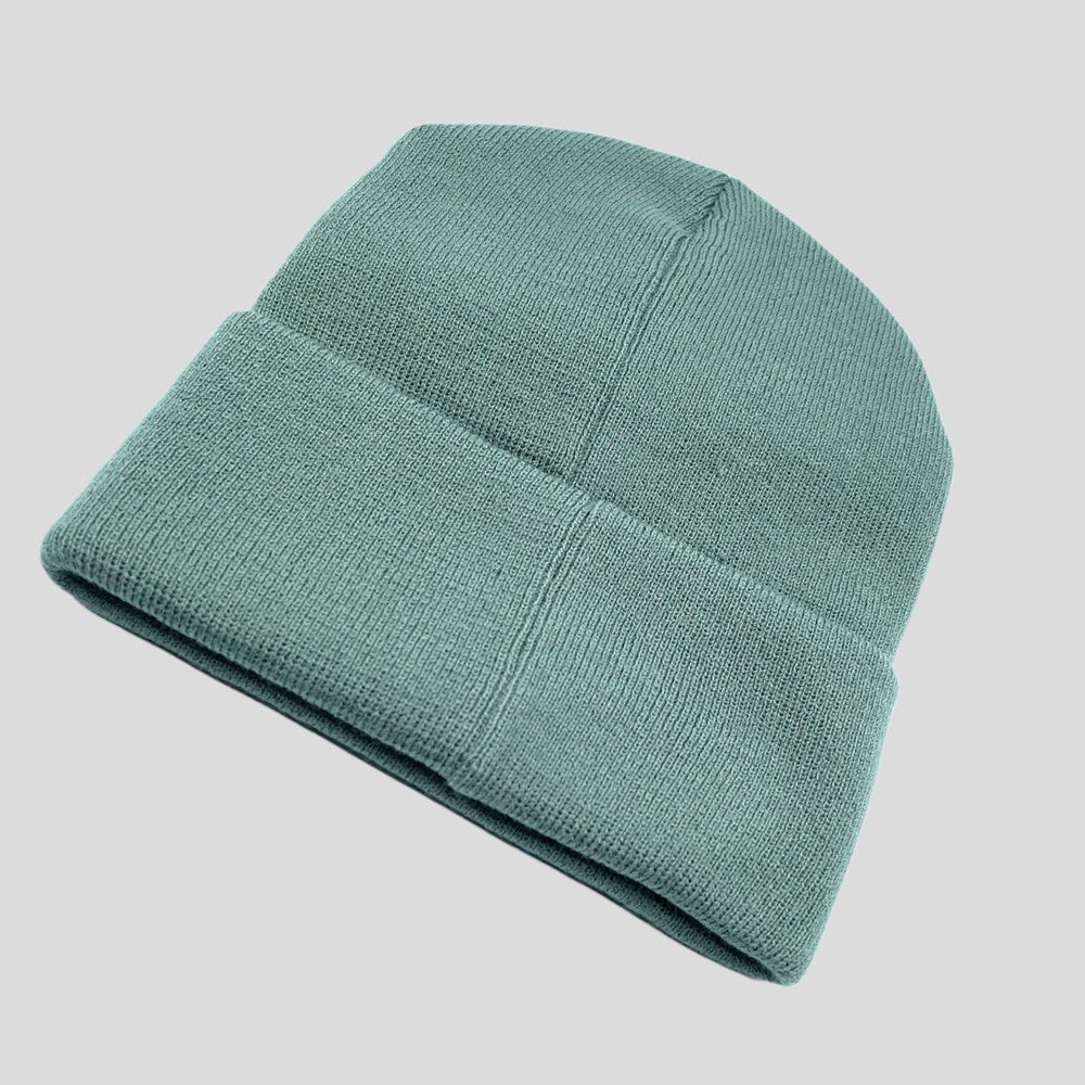 Sage Green Knit Hat front view
