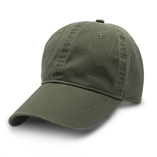 Green Unstructured Baseball Hats for Big Heads fits cap Sizes 3XL and 4XL