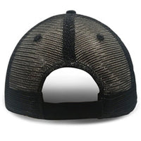 Black Trucker Hats for Large Heads backview