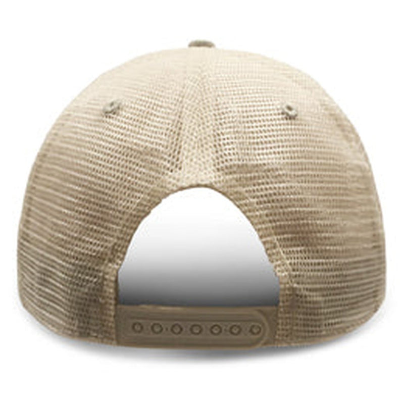 Light Khaki Trucker hats for big heads backview