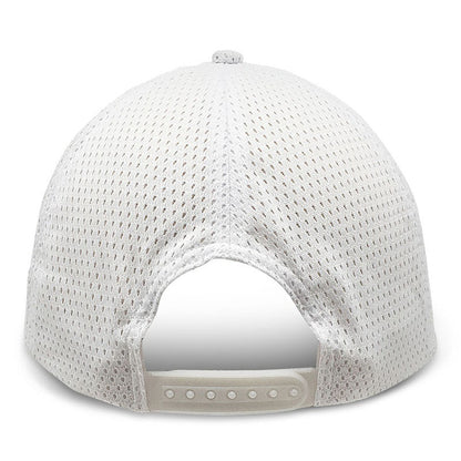 White Partial Soft Mesh - Unstructured Baseball Cap - back 1